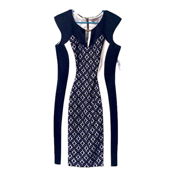 Dress Barn Block Lacy Patterned Formal Dress Size 10 NWT - Picture 2 of 10